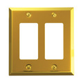 Amerelle Wallplate 2Rocker Pb 163RRBR